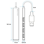 Matériels informatique HUB ADVANCE XPAND SMART USB 3.0 HUB-405AL infinytech Réunion 02