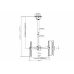 Accessoires informatique support plafond plat ou incliné pour écran 37 à 70 pouces infinytech Réunion 01