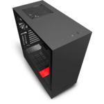 Matériels informatique boitier NZXT H510i Noir Rouge infinytech Réunion 02
