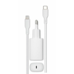 Accessoires téléphonie chargeur et câble RADIOLA FO1028 USB-C Lightning 1m Blanc infinytech Réunion 05