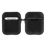 Accessoires audio coque anti-chocs AKASHI ALTAIRPODBLK pour AirPod 1 et 2 Carbone Noir infinytech Réunion 02