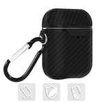 Accessoires audio coque anti-chocs AKASHI ALTAIRPODBLK pour AirPod 1 et 2 Carbone Noir infinytech Réunion 01
