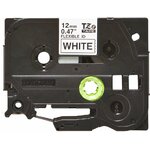 Consommables informatique cassette à ruban BROTHER TZe-FX231 Noir sur blanc 12 mm infinytech Réunion 01