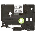 Consommable informatique cassette à ruban BROTHER TZe-FX221 Noir sur blanc 9 mm infinytech Réunion 01