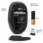 Matériels informatique souris ADVANCE Drift 2 Sans Fil Rouge infinytech Réunion 09