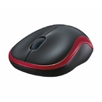 Matériels informatique souris compacte LOGITECH M185 Sans Fil Rouge infinytech Réunion 08