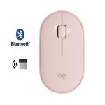 Matériels informatique Souris LOGITECH Pebble M350 Sans Fil et Bluetooth Rose infinytech Réunion 26