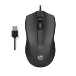 Matériels informatique Souris HP Mouse 100 6VY96AA Filaire Noire infinytech Réunion 18