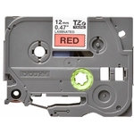 Consommables informatique cassette à ruban BROTHER TZe-431 Noir sur rouge 12 mm de large infinytech Réunion 02