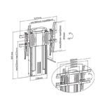 Matériels vidéo support TV vertical NEDIS TVWM5630BK infinytech Réunion 02