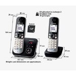 Téléphonie mobile téléphone DECT PANASONIC KX-TG6822 infinytech Réunion 01