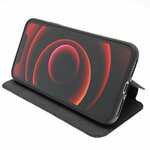 Accessoires téléphonie étui folio cuir AKASHI pour iPhone 12 Mini noir infinytech Réunion 03
