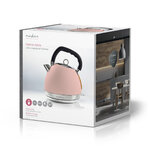 Petit électroménager bouilloire électrique NEDIS KAWK520EPK Rose infinytech Réunion 05