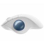 Matériels informatique souris ergonomique LOGITECH ERGO M575 Sans Fil Blanche infinytech Réunion 02