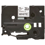 Consommables informatique cassette à ruban BROTHER TZe-FX241 Noir sur blanc 18 mm de large infinytech Réunion 02