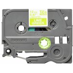 Consommables informatique cassette à ruban BROTHER TZe-MQG35 Blanc sur vert citron 12 mm de large infinytech Réunion 02