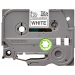 Consommables informatique cassette à ruban BROTHER TZe-S211 Noir sur blanc 6 mm de large infinytech Réunion 02