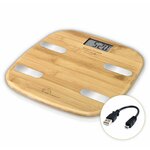Petit électroménager impédancemètre LITTLE BALANCE 8359 Fitdays Connect-4 USB Bambou infinytech Réunion 01