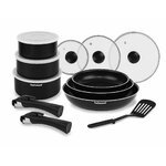 Petit électroménager Set 3 Casseroles 16-18-20cm et 3 Poêles 20-24-28cm TECHWOOD TSA-6152 infinytech Réunion 01