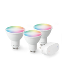 Objets connectés 3 spots GU10 LED RGB connectés CALIBER HBT-GU10-STARTPACK infinytech Réunion 02