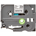 Consommables informatique cassette à ruban BROTHER TZe-S241 Noir sur blanc 18 mm de large infinytech Réunion 02