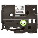 Consommables informatique cassette à ruban BROTHER TZe-S261 Noir sur blanc 36 mm de large infinytech Réunion 02