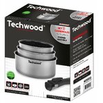 Petit électroménager set de 3 casseroles TECHWOOD TSA-0444P infinytech réunion 02