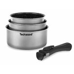 Petit électroménager set de 3 casseroles TECHWOOD TSA-0444P infinytech réunion 01