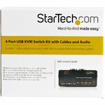 Matériels informatique KVM STARTECH SV411KUSB USB 4 ports avec audio et câbles infinytech Réunion 04
