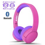 Matériels audio casque pour enfant AKASHI ALTHDBTKDPP Bluetooth Rose Violet infinytech Réunion 01