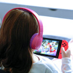 Matériels audio casque pour enfant AKASHI ALTHDBTKDPP Bluetooth Rose Violet infinytech Réunion 03