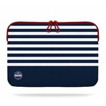 Accessoires informatique sacoche PORT DESIGNS La Marinière Sleeve 15.6 pouces Blanc Marine infinytech Réunion 01