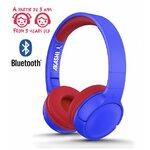 Matériels audio casque pour enfant AKASHI ALTHDBTKDRB Bluetooth Bleu Rouge infinytech Réunion 01