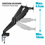 Matériels informatique support double écran ADVANCE ADV-ARM2 infinytech Réunion 02