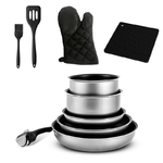 Petit électroménager batterie de cuisine 10 pièces KITCHEN COOK TFI Titane10 infinytech Réunion 01