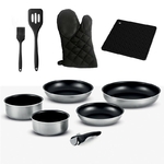 Petit électroménager batterie de cuisine 10 pièces KITCHEN COOK TFI Titane10 infinytech Réunion 02