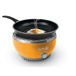 Petit électroménager barbecue nomade à charbon BARBECUTE Jaune infinytech Réunion 03