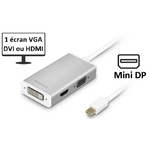Matériels informatique Adaptateur MACALLY Mini DP vers DVI HDMI VGA 4K infinytech Réunion 014