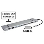 Matériels informatique Station d'accueil MCL USB3C-555Z Multi-ports USB-C 11 en 1 infinytech Réunion 014