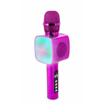 Matériels audio microphone Karaoke BIGBEN PARTYBTMIC2PK avec effets lumineux Rose infinytech Réunion 03