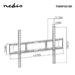 Matériels vidéo support mural fixe NEDIS TVWM1051BK infinytech Réunion 04