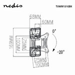 Matériels vidéo support TV mural NEDIS TVWM1310BK infinytech Réunion 21