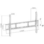 Matériels vidéo support TV mural NEDIS TVWM1151BK infinytech Réunion 04