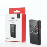 Electroménager radio de poche rechargeable WE CONNECT WERADMININ Noire infinytech Réunion 05