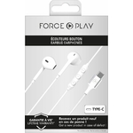 Matériels audio écouteurs USB-C BIGBEN Force Play Blanc infinytech Réunion 05