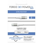 Accessoires téléphonie câble BIGBEN Force Power Lite USBC USBC 2m Blanc infinytech Réunion 05