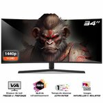 Matériels informatique écran incurvé SPIRIT of GAMER Epic 34 infinytech Réunion 01