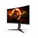 Matériels informatique écran incurvé AOC CQ27G2SBK infinytech Réunion 02