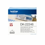Consommables informatique rouleau d'étiquettes en papier continu BROTHER DK-22246 noir sur blanc 103 mm de large infinytech Réunion 01