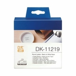 Consommables informatique rouleau d'étiquettes BROTHER DK-11219 Noir sur blanc 12 mm de diamètre infinytech Réunion 04